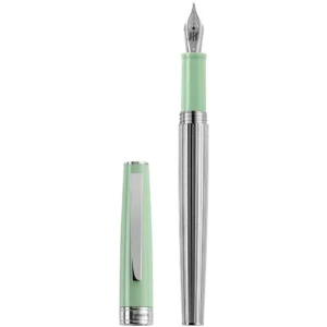 Stilou Montegrappa Armonia Duetto din rasina menta neo cu finisaj din otel inoxidabil