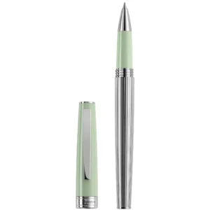 Roller Montegrappa Armonia Duetto din rasina menta neo cu finisaj din otel inoxidabil