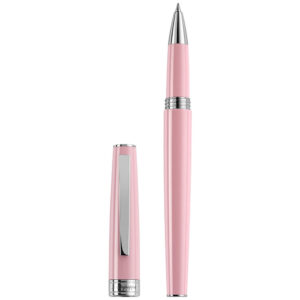 Roller Montegrappa Armonia din rasina roz cu finisaj din otel inoxidabil