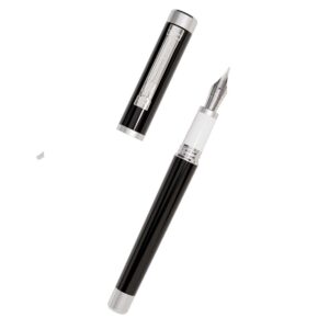 Stilou Montegrappa Zero Justitia, rasina alba si neagra
