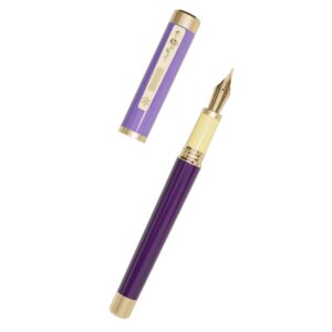 Stilou Montegrappa Zero Caduceus, rasina ivory si mov