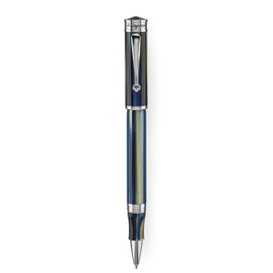 Roller Montegrappa ALBASTRU CU REFLEXE METALICE GAMA DUCALE MURANO