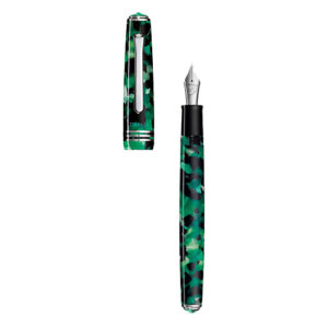 Stilou Tibaldi N60 din rasina verde smarald cu finisaj paladiu