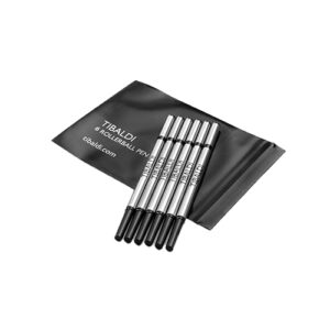 Pachet de 6 refiluri Rollerball Tibaldi Negre