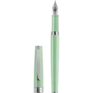 Stilou Montegrappa Armonia din rasina menta neo cu finisaj din otel inoxidabil