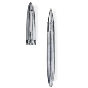 Roller Bononia  Tibaldi  din rasina pearl mist cu finisaj din otel inoxidabil