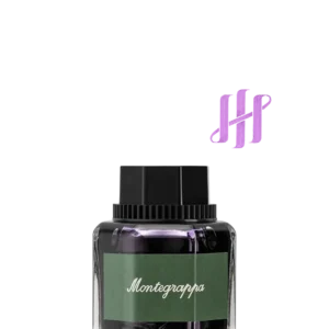 Cerneală violet Montegrappa în flacon premium din sticlă, nuanță intensă pentru stilouri de lux.
