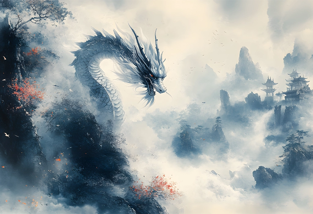 Dragon mitologic oriental, simbol al puterii, înțelepciunii și autorității imperiale, inspirație pentru colecția Regal Year of the Dragon.